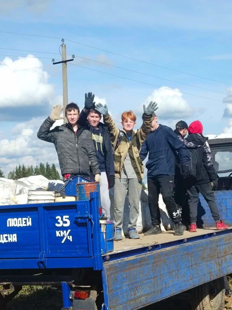 Шарьинские школьники помогают в сборе урожая