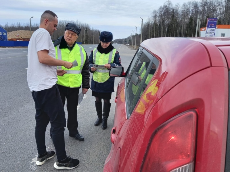 Автоинспекторы провели профилактическое мероприятие на автотрассе под Шарьей