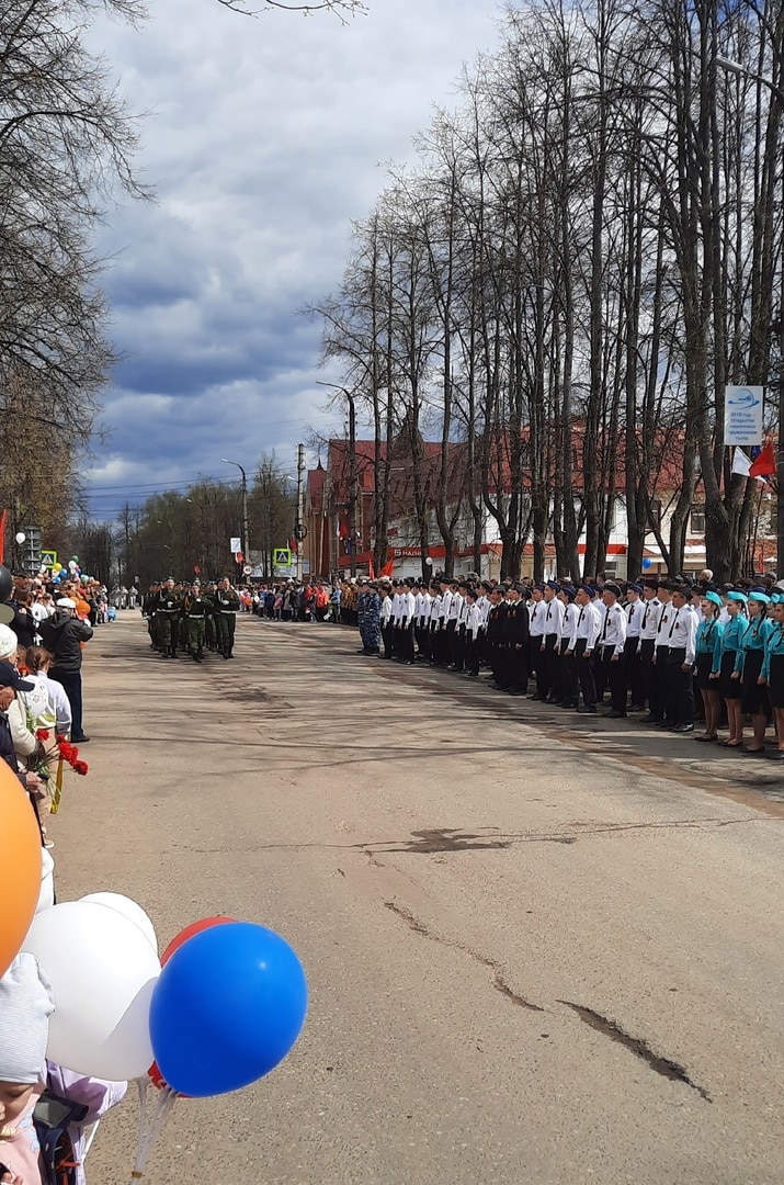 Шарьинские юнармейцы промаршировали по центру города