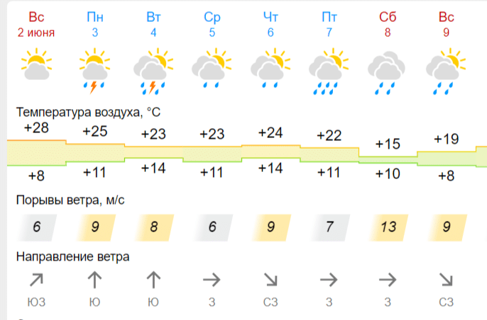 Синоптики прогнозируют в Шарье дождливую неделю