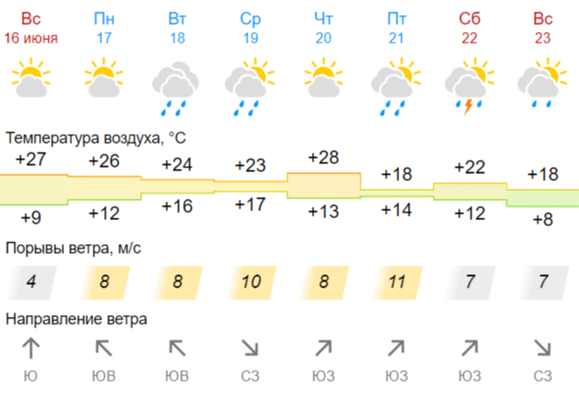 Синоптики прогнозируют дождливую неделю в Шарье