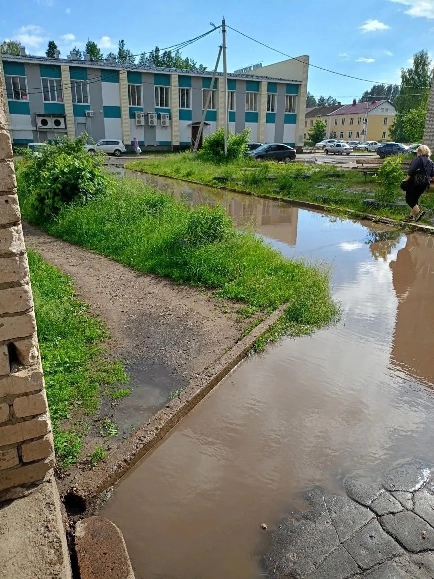 В шарьинском дворе появился новый водоем