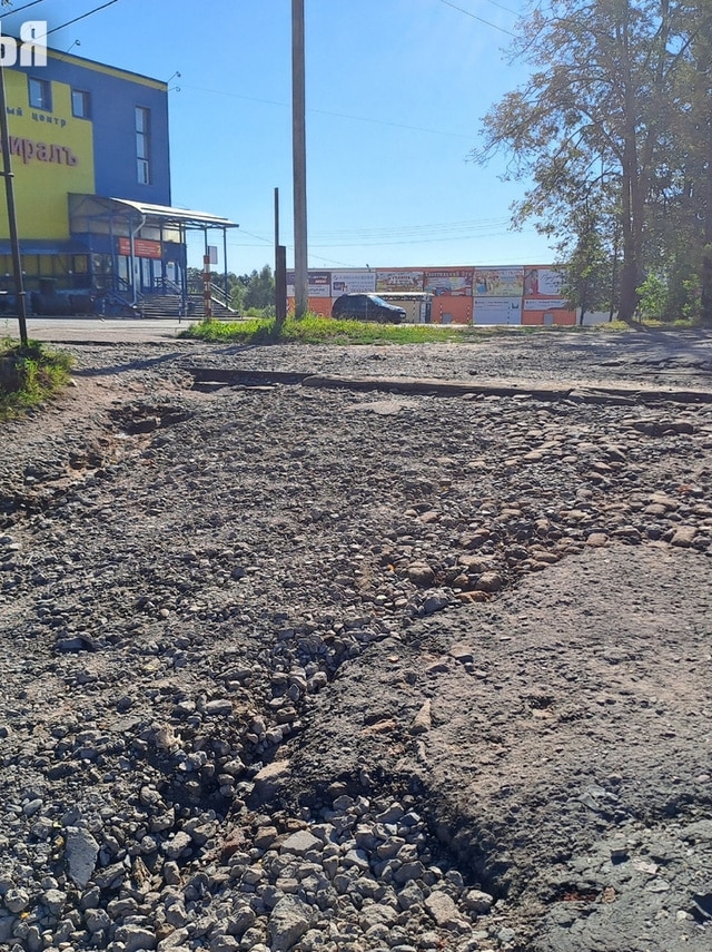 В Шарье смыло дороги во время ливня