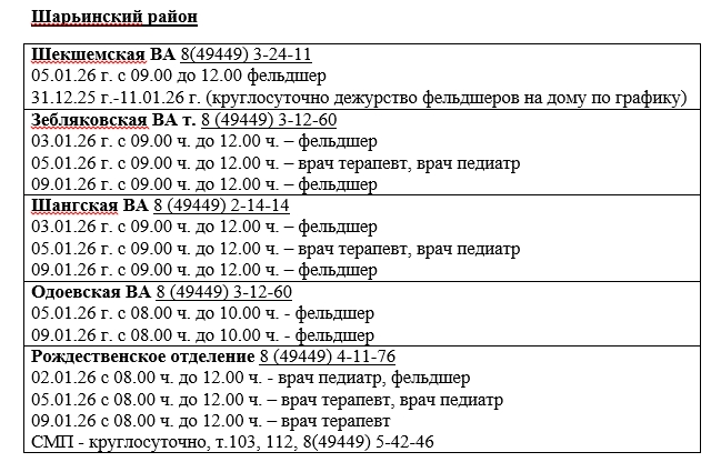 Шарьинцам рассказали о графике работы поликлиник в новогодние праздники